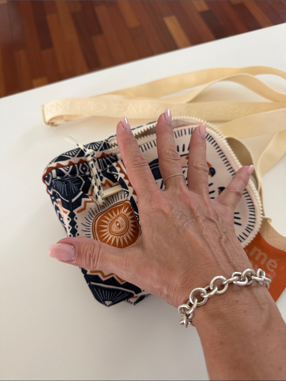 FARM Rio Cream, Navy & Tan Toucan Mini Crossbody - Picture 6 of 6